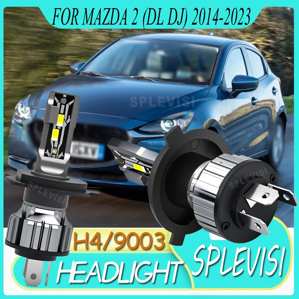 

Easy Installation warranty h4 LED headlight hi/lo beam For Mazda 2 (DL DJ) 2014 2015 2016 2017 2018 2019 2020 2021 2022 2023