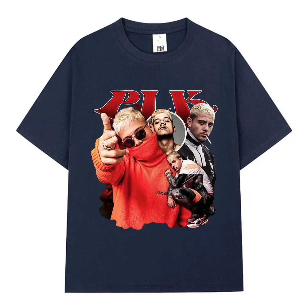 Rapper Plk Graphic Print T-shirt Men's Women Clothing Fashion Vintage Hip Hop T-shirts Casual 100% Cotton Short Sleeves T Shirts