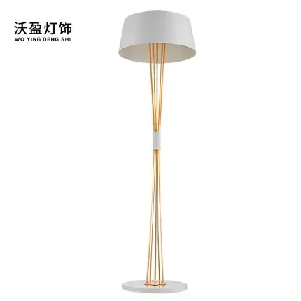 Metal LED Black Floor Lamp Gold White Standing Lighting Bedside Night Soft Light for Bedroom Living Study Reading Room Home