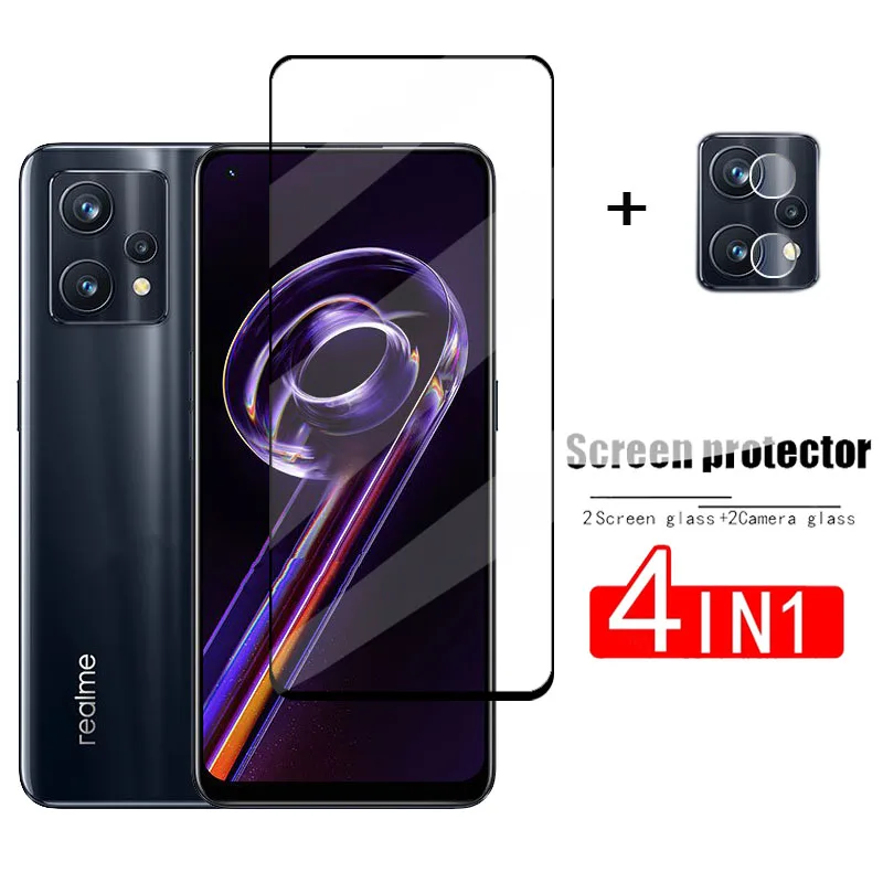 

Стекло с полным покрытием для Realme 9 Pro, закаленное стекло для Realme 9 Pro Plus, защита экрана, защитная пленка для телефона для Realme 9 Pro