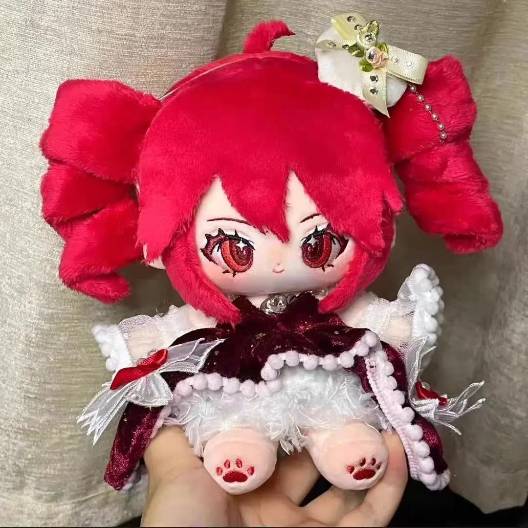 20CM UTAU Kasane Teto Anime Cosplay Cotton Doll Attribute Plush Figures Cartoon Plushies Birthday Present Christmas Gifts Custom