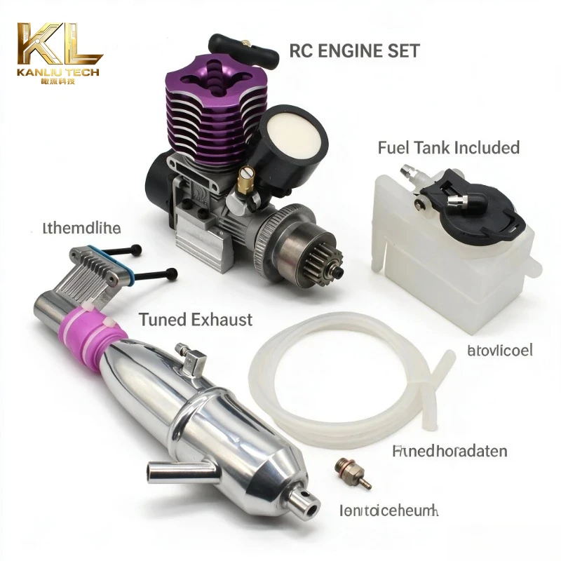 18 Grade Nitro Methanol Engine 02060 RC Fuel Engine Fit For 1/10 HSP RC Buggy Truck Nitro Car Power Replacement Motor