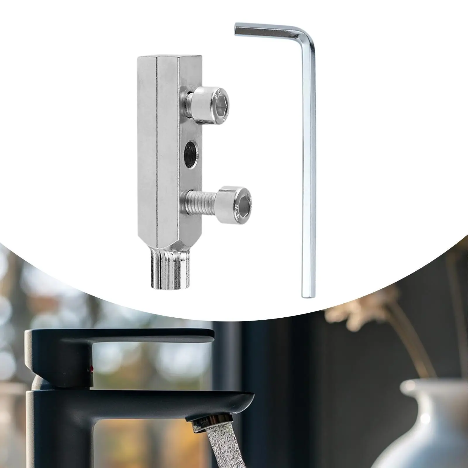 Estrattore per viti rotte Lavandino multifunzionale efficace Chiave da bagno per lavabo Bulloni per valvola angolare Rubinetto dell'acqua Lavello