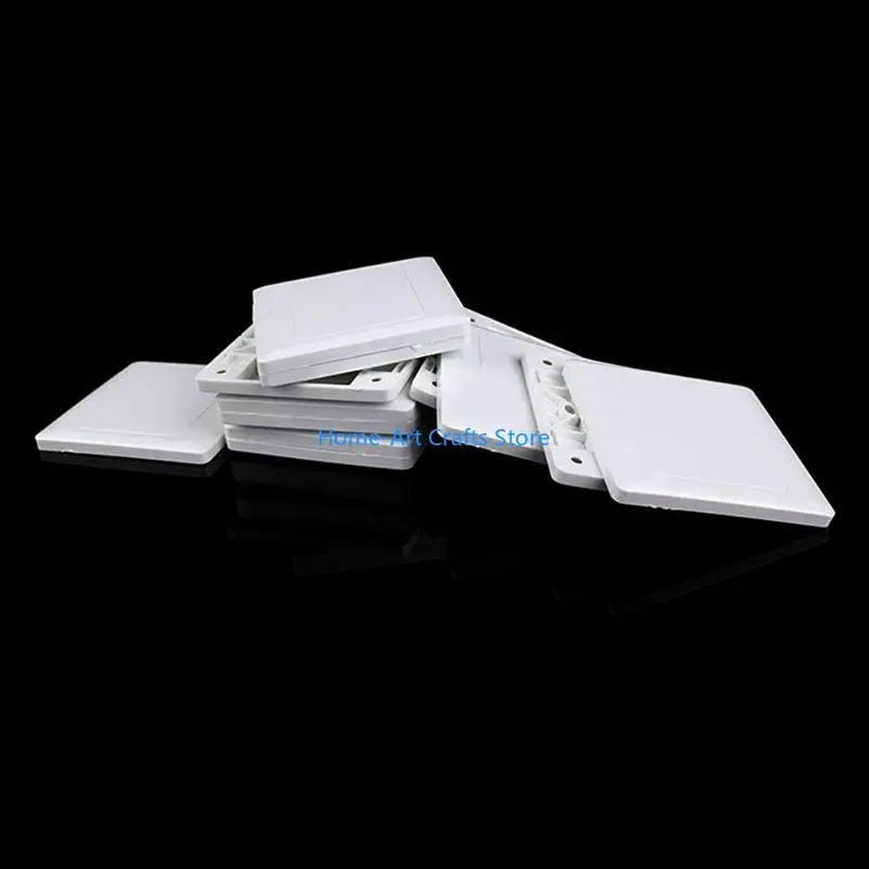 Y3NA Electric Wall Switch Socket Blank Cover Panel Whiteboard ABS Outlet Plate Bezel
