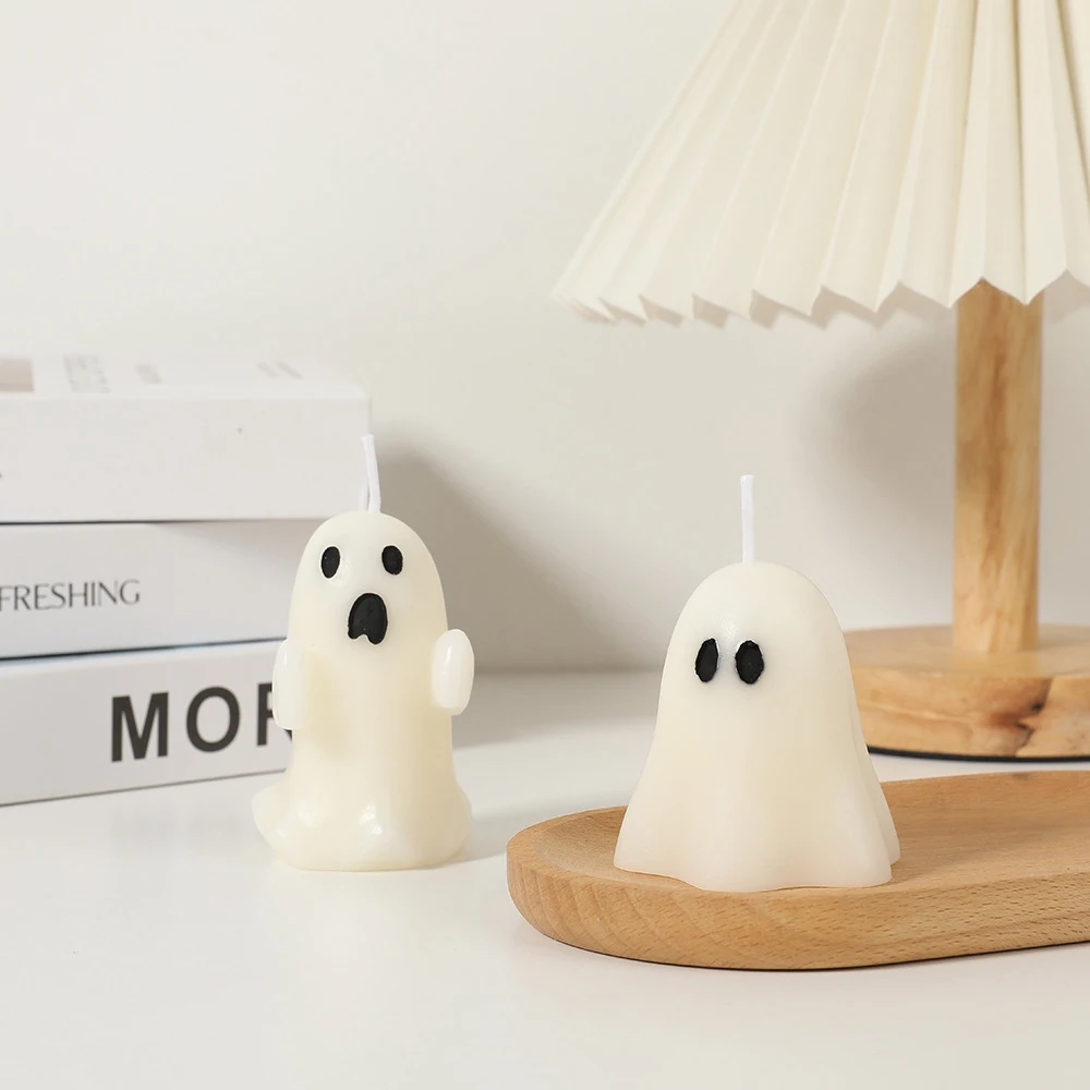 

Halloween Ghost Aromatherapy Smokeless Fragrance Gift Premium Atmosphere Wax aromatherapy Birthday Candles Party Home Decoration