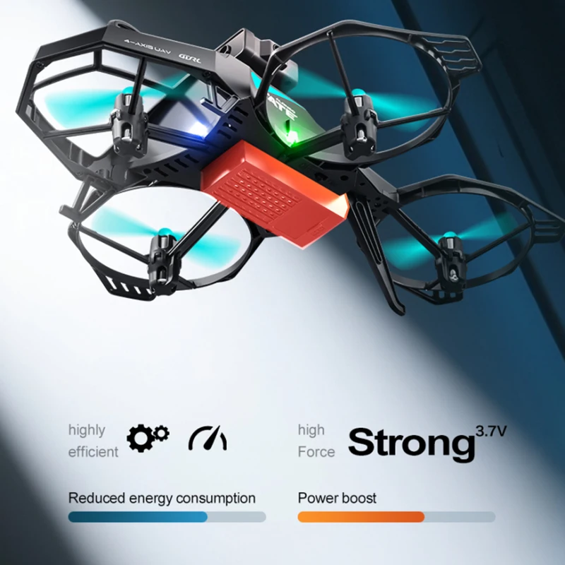 360° Omnidirectional Smart Obstacle Avoidance Remote Control Quadcopter 2.4G Optical Flow Hover LED Lighting 3D Roll RC Drone