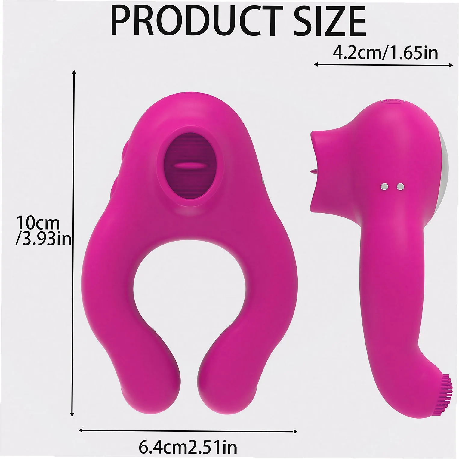 Wireless Remote Control Tongue Licking Penis Ring Male Delay Ejaculation  Massager Sex Toys For Men Women For Couples view 6