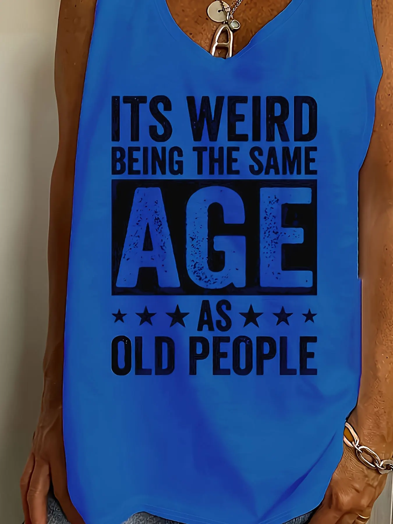 Colete feminino oversized tecido cor sólida verão carta impressa