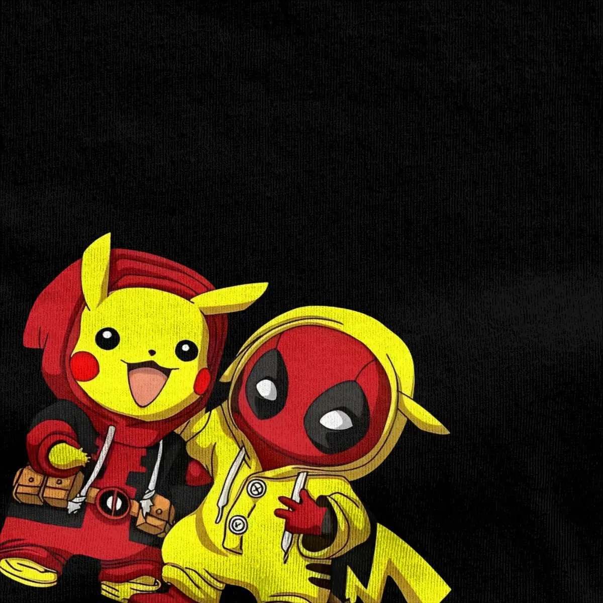 Vintage T Shirt Pikachu Funny Deadpool Kawaii Cotton T-Shirts Hip Hop Tshirt for Men's Summer Y2K Retro Short Sleeve Top Tees