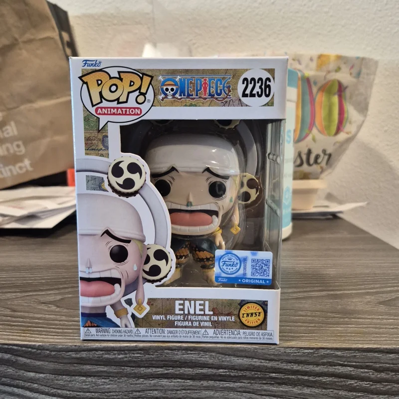 

Официальный оригинальный Funko Pop! Ван-Пис Энел # Коллекционная виниловая фигурка аниме-персонажа 2236: лимитированная серия, декор, подарок, игрушка