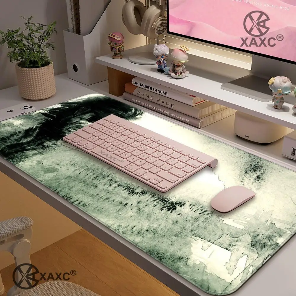 MGS M-Metal G-Gear S-Solid Mouse Pad Large Keyboard Mouse Desk Pad XXL Non-Slip Rubber Gaming Mouse Pad Laptop Carpet HYBXXC