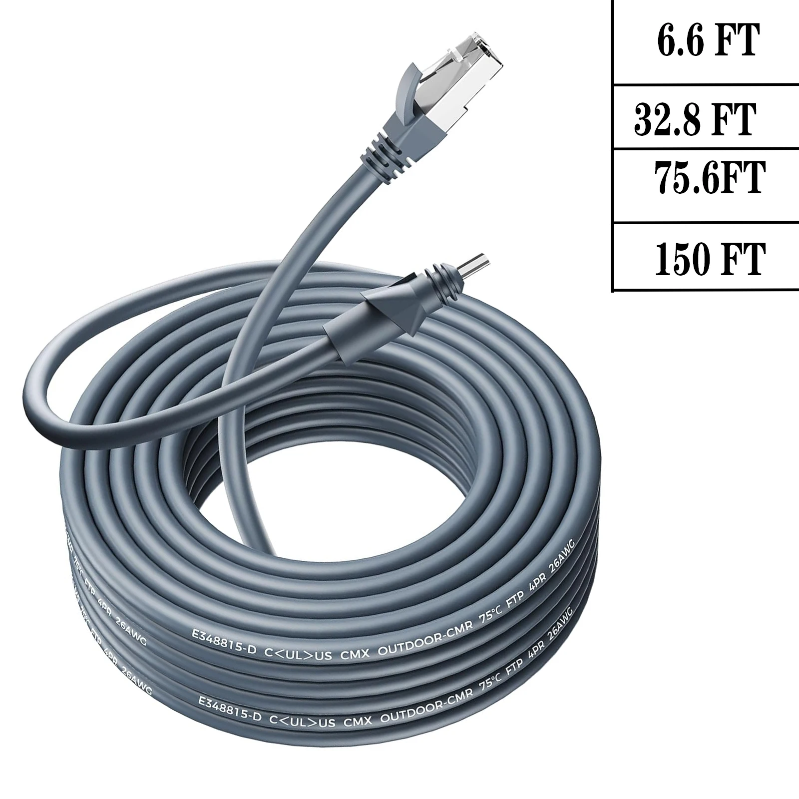 

Кабель Ethernet Starlink CMX CMR, 26AWG, 1200 Мбит/с, замена кабеля V2 для спутниковых роутеров или устройств RJ45.