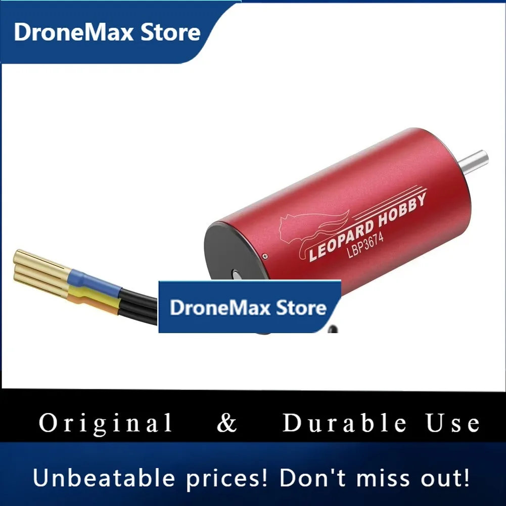 DroMaLeopard Hobby 2-4S Lipo 550 Brushless Motor 3674 1700KV 1900KV 2200KV For 1/10 Scale Models RC Cars Airplane Boat Plane