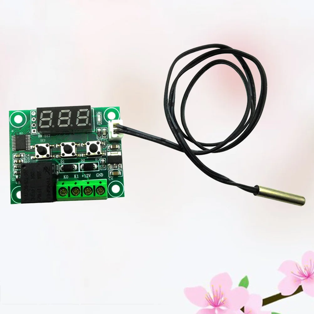 

12V Programmable Thermostat Smart Digital Thermostat Cooling and Heating Temperature Controller for Central Air Conditioner Fan