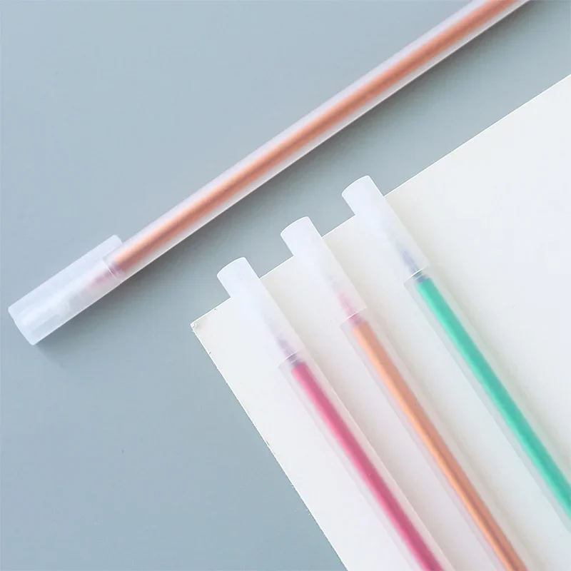 قلم جل بلوري شفاف بألوان مائية ، جيب يدوي ، قلم كتابة ، أدوات مكتبية ولوازم مدرسية ، هدية ، وقلم ، و 6 في اللوت