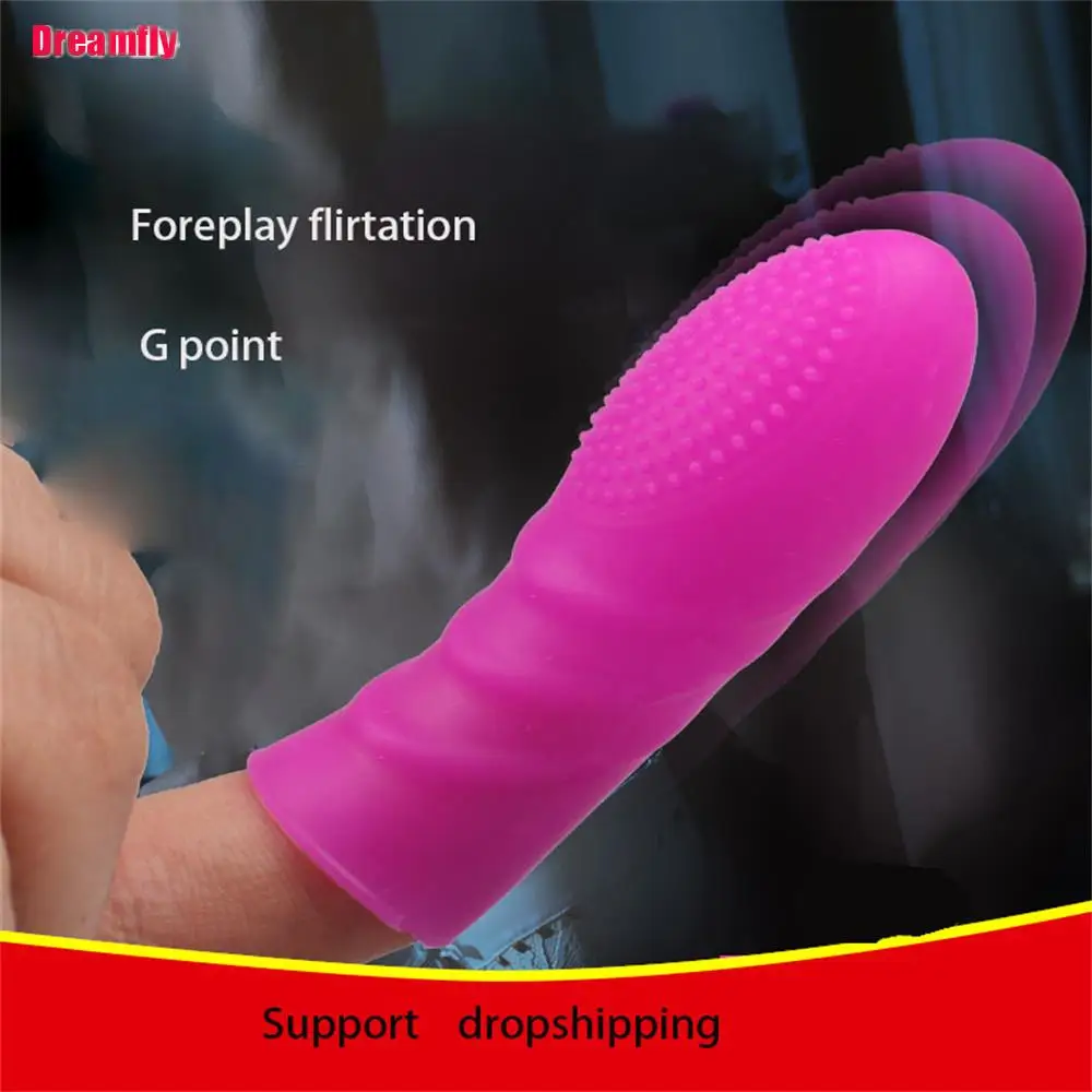 1PCS Clitoris G Spot Stimulator Finger Sleeves Vagina Sex Toys For Woman Masturbator Adults Products Finger Massage