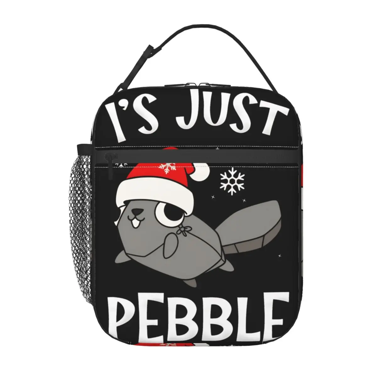 Dandys World Pebble عيد الميلاد معزول حقيبة الغداء وجبة كبيرة الحاويات حقيبة للحفاظ على البرودة حمل علب الاغذية كلية في الهواء الطلق بينتو الحقيبة