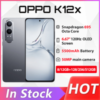 New OPPO K12x 5G Smartphone Snapdragon695 50MP Rear Camera 6.67'' OLED 120HZ 5500mAh Battery 80W SUPERVOOC OTA Update