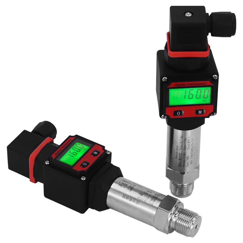 SW-PC300 LCD monitor pressuretransmitter 4-20ma 5V 10V kimenet Érzékelő vize Beolajoz benzin -1-0-1000bar Nyomás measurment G1/4 Fény- és hangjelző berend.