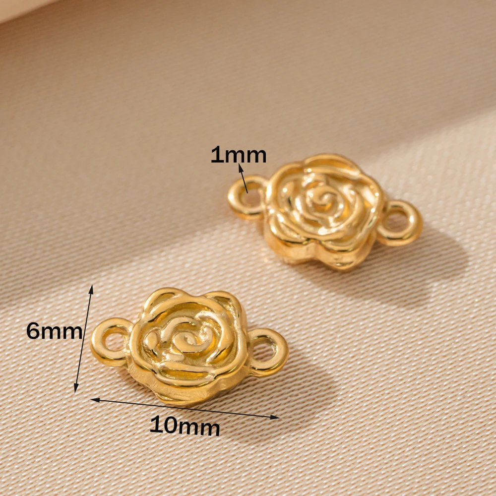 20pcs Stainless Steel Crabs Flowers Love Moon Conch Pendant Connectors for Necklace Bracelet Charms DIY Jewelry Making Supplies