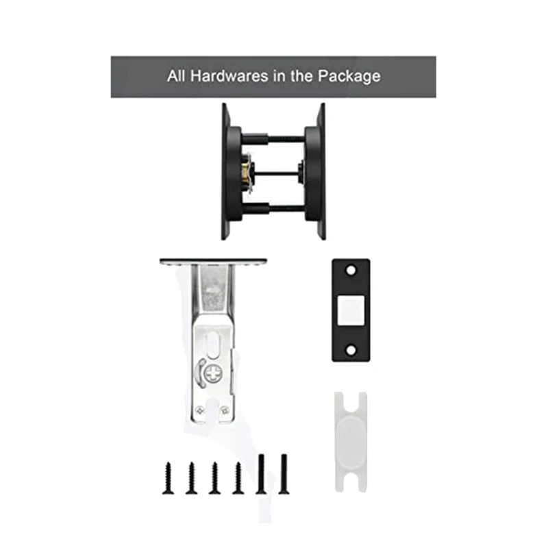 انزلاق جيب قفل الباب ماتي الأسود المعاصرة الخصوصية ساحة جيب الباب الأجهزة