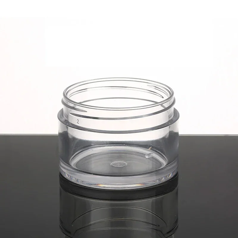 10Pcs 30/50/100/150/200/250ml Empty Cosmetic Bottle Cream Container Plastic Jar With Lid Skincare Makeup Travel Accessories