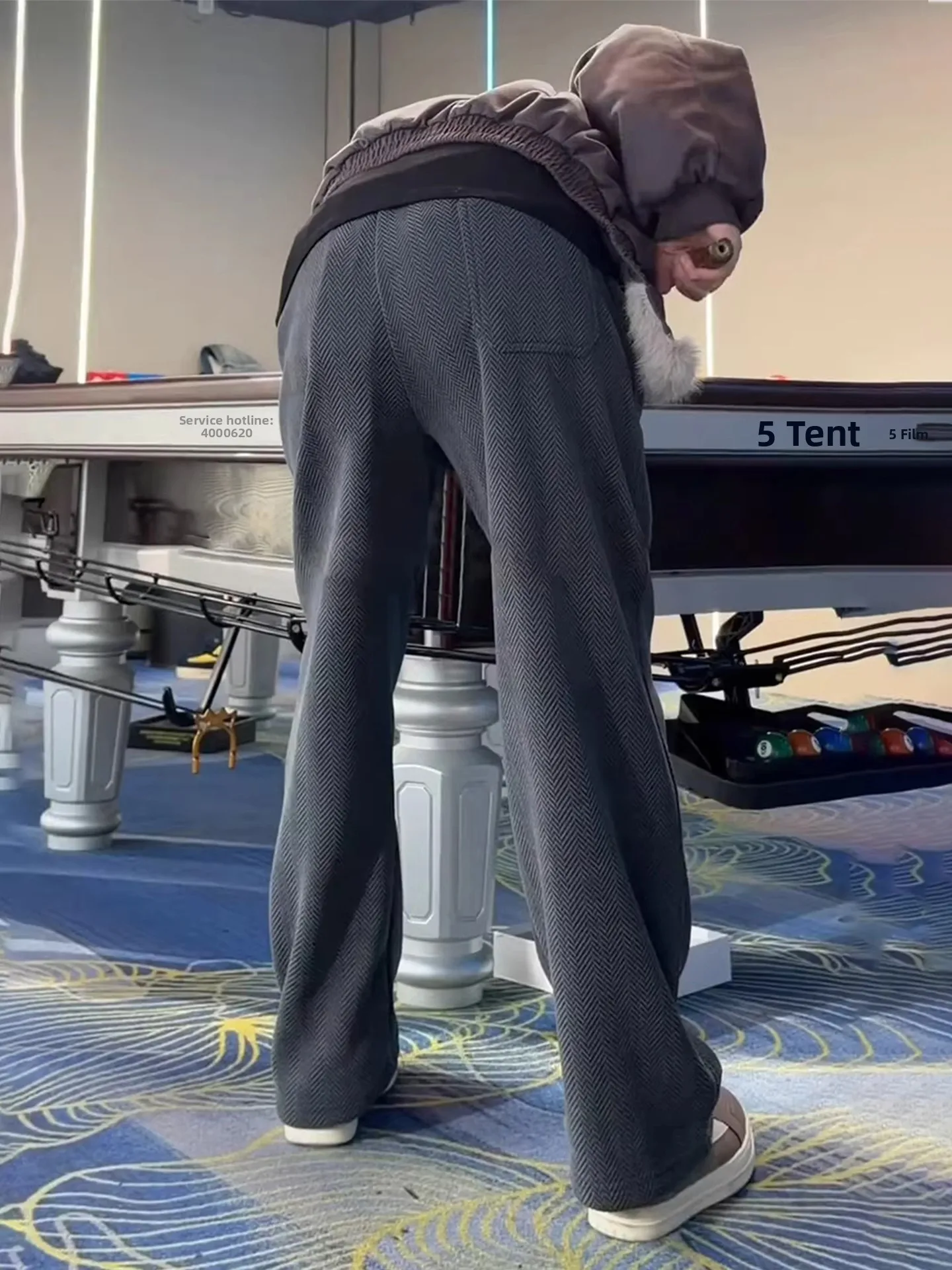 

Мужские спортивные брюки Deep ey aaner с зигзагообразным узором, американского кроя, повседневные, прямые, расклешенные, зимние, теплые