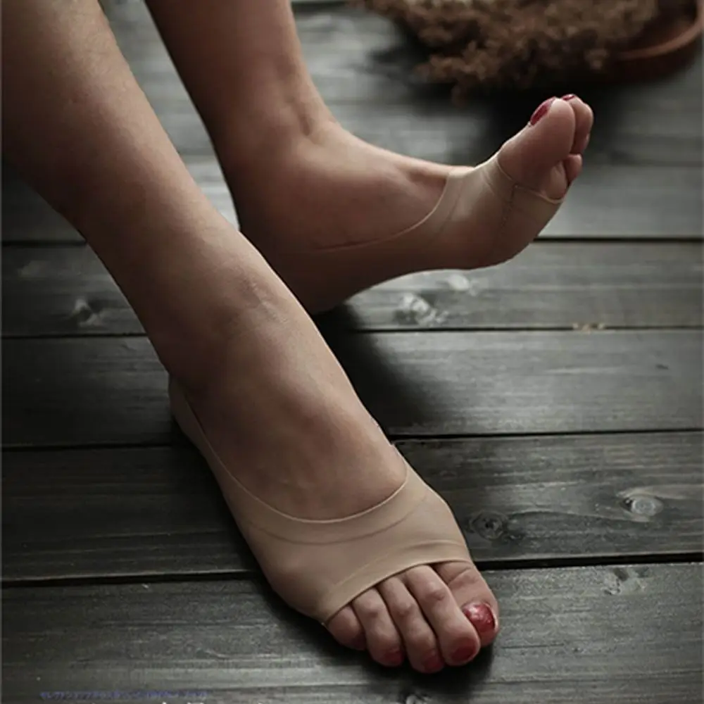 جوارب نسائية غير مطروقة، جوارب لأصابع القدم، جوارب على شكل قارب، جوارب على شكل فم السمكة، جوارب نسخة غير مرئية #2