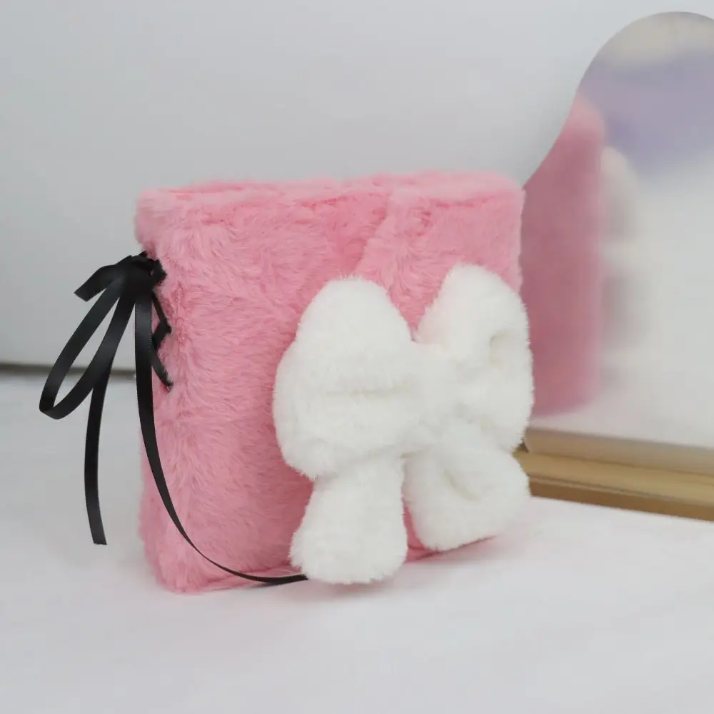 Plush Cartoon Plush Photocard Holder PVC 2 Grids Idol Photo Album Shell Cabin Cartoon Photocards Collect Volume Stationery