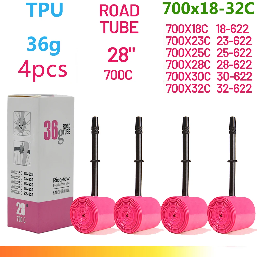 RideNow TPU Fiets Binnenband 700C 700x18 23 25 28 32 35 37 40 47C Road Fietsband MTB Fiets Camera 29x1.5 1.75 1.9 pneu aro