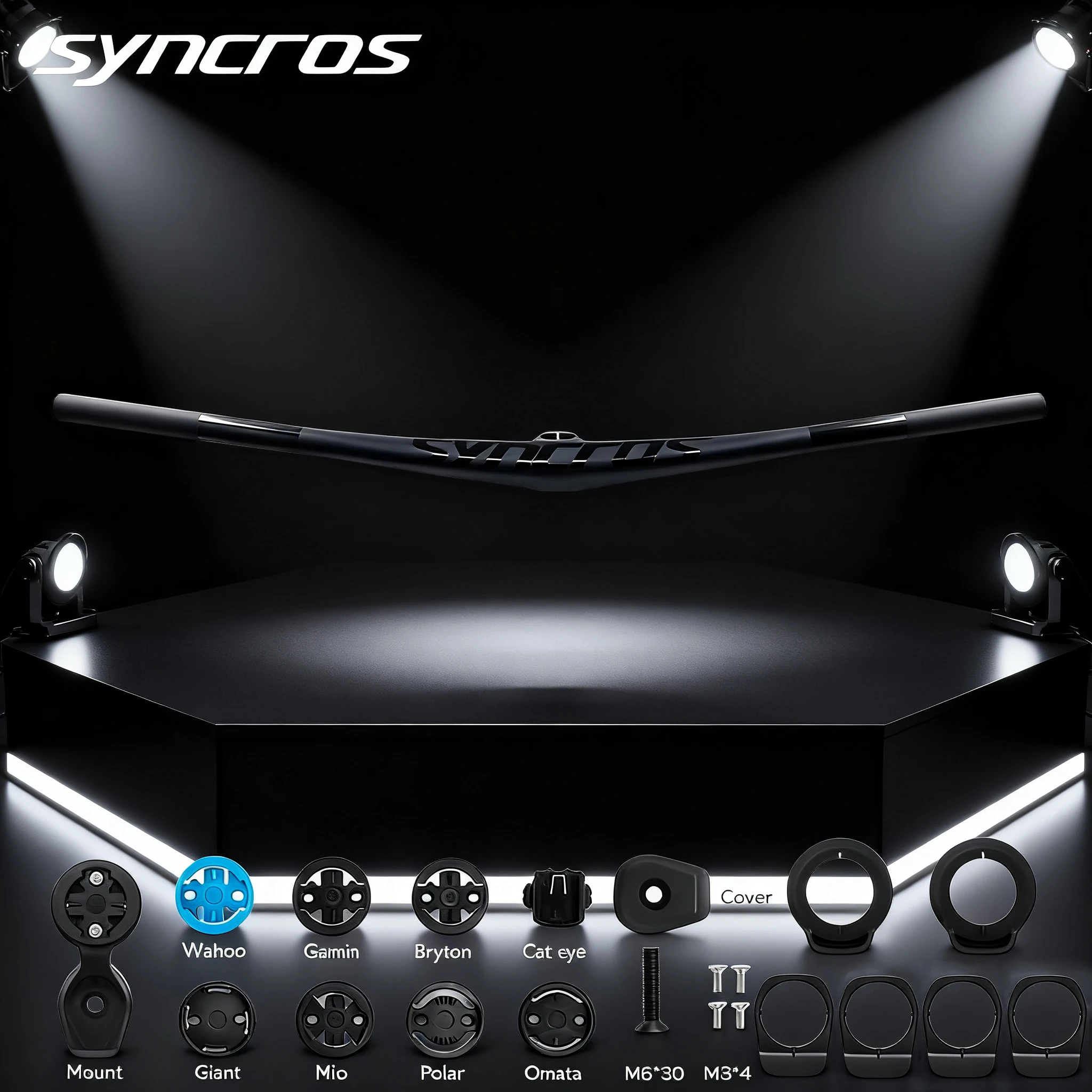 

Syncros Hixon IC Rise 20mm Carbon MTB Integrated Cockpit Handlebar Lightweight Enduro Bar with Gasket Accessories for Bicycle