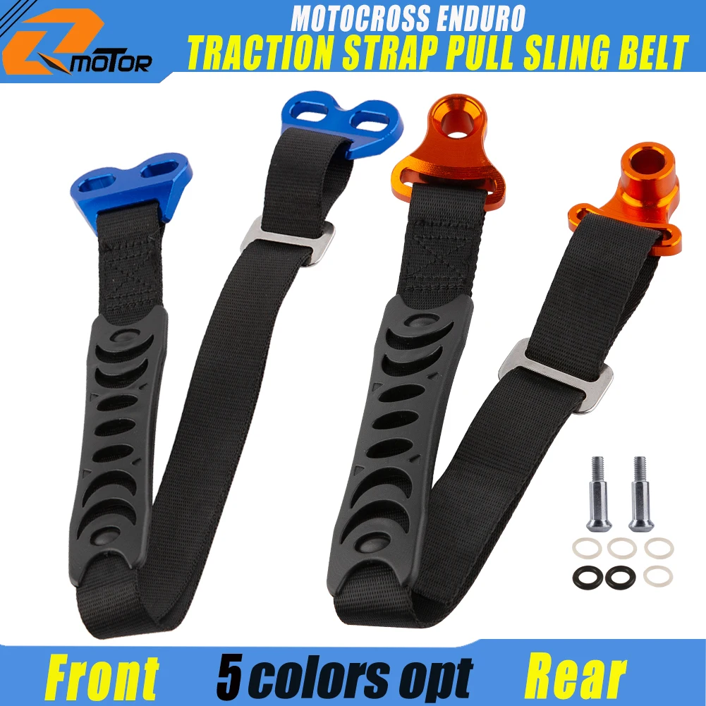 CNC Rescue Traction Strap Pull Sling Belt For Yamaha KTM Kawasaki Suzuki Honda Husqvarna CRF YZ KX EXC SX Road Motocross Enduro