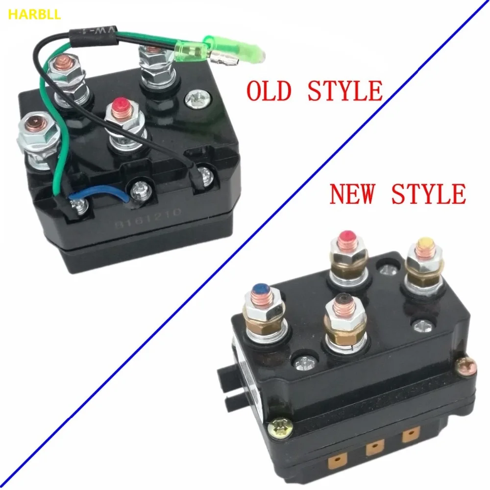 

12V 250A Solenoid Relay Contactor Winch Rocker Switch Thumb Kit For ATV UTV Warn Contactors