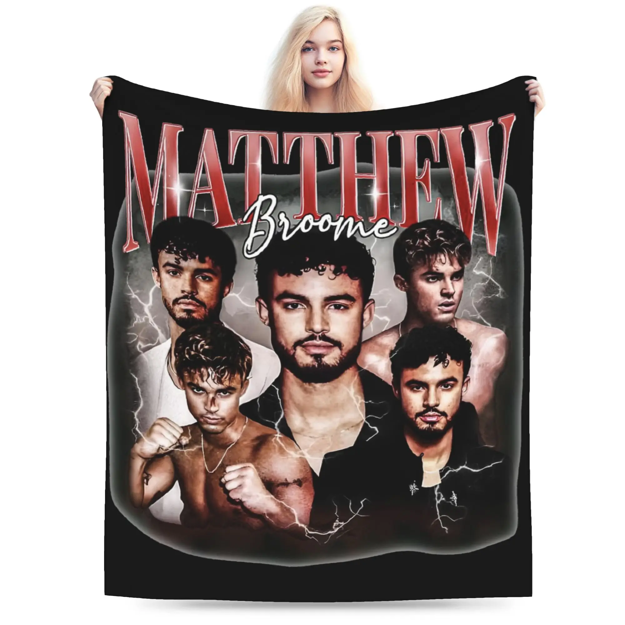 Matthew Broome My Fault London Movie Blankets Flannel Printed  Super Soft Throw Blankets for Bed Bedroom Bedding Throws