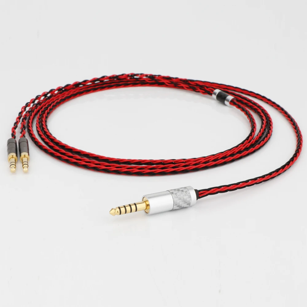 

HiFi Red Black Headphone Earphone Cable For Hifiman Sundara Ananda HE1000se HE6se DEVA he400se Arya He-35x