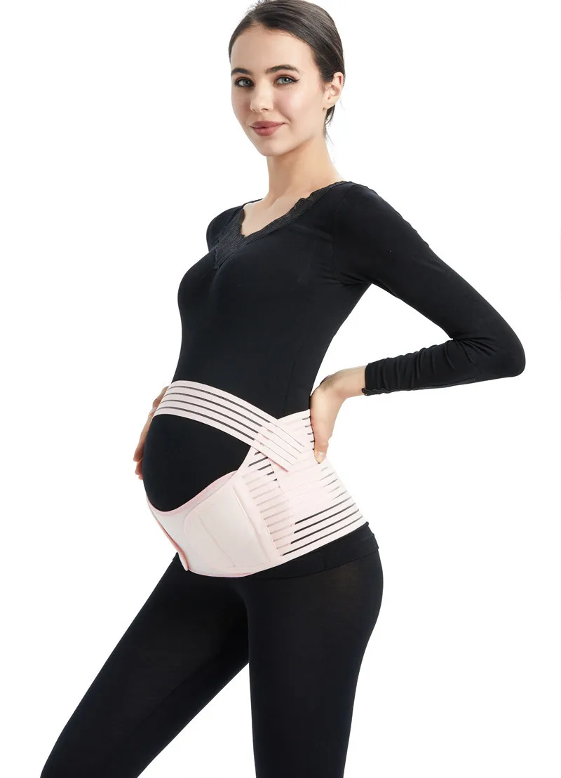 Prenatal Adjustable Belly Support Belt Pubic Pain Waist Support Belt for Pregnant Women with Breathable Support Belly Belt