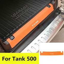 Rear bumper Welcome Pedal Protection Leather Interior Modification Special Styling Accessories For Tank 500 2023 2024