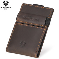 Anti-theft Rfid Credit Card Holder Wallet for Men Genuine Leather Slim Bank ID Cardholder Case Portable Minimalist Porte Carte