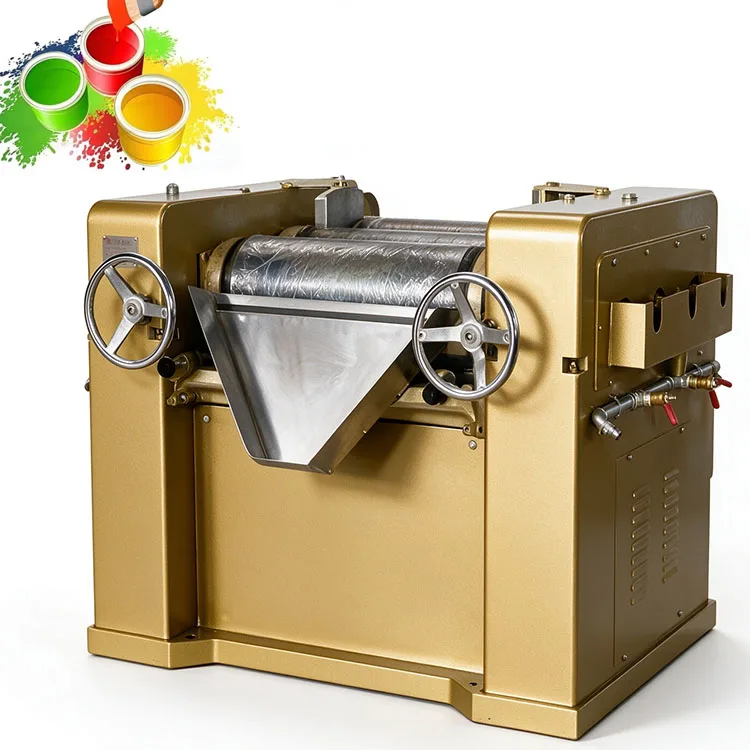 S150 Three Roll Mill Grinder Motor Material Multi-Voltage (110V/220V/380V) CE Certified Paint Pigment Grinding Machine