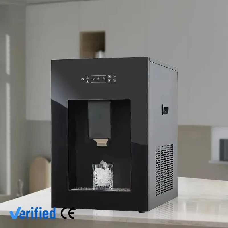 Factory Top Crystal Cubic Daily Production 100KG~120KG Support Ice/ice Water/water Ice Maker and Dispenser for Hotel