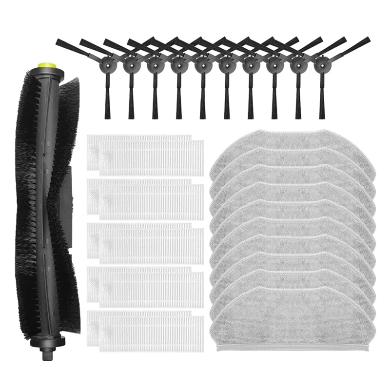 

ABBK-For 360 S10 / X100 Max Robot Vacuum Cleaner Main Side Brush Hepa Filter Mop Replacement Spare Parts