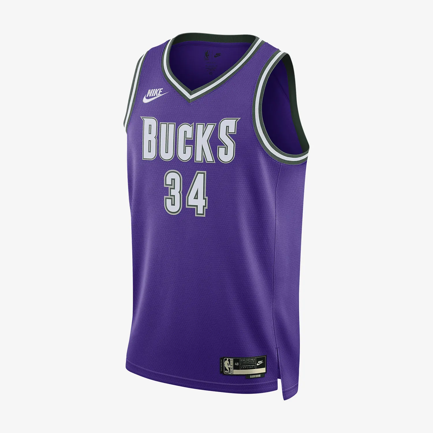 

Оригинальная мужская спортивная футболка Nike Milwaukee Bucks DRI-FIT DO9450-504