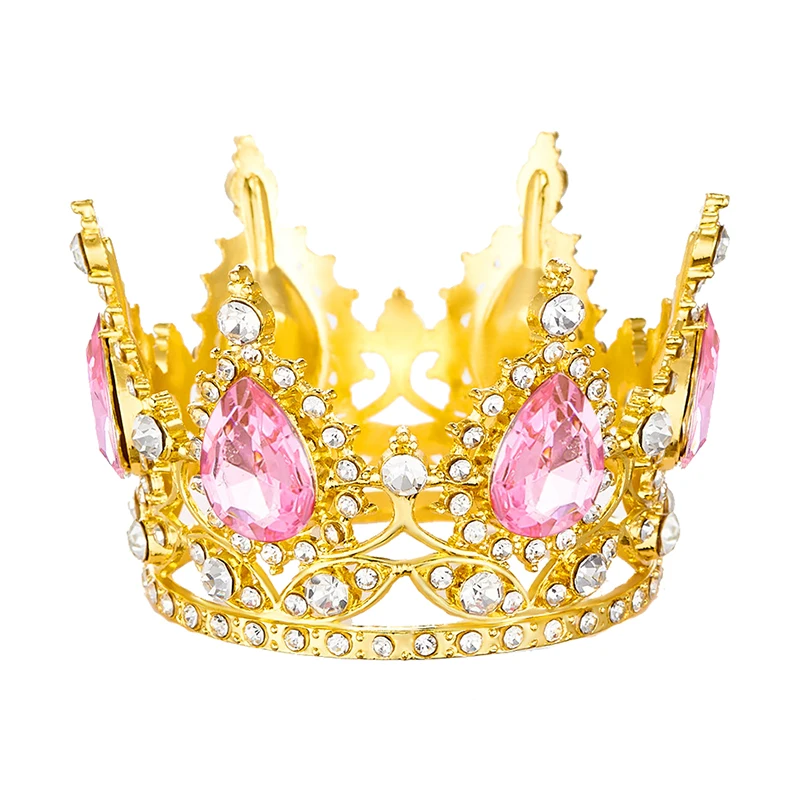 سوبر لطيف الأميرة التيجان لحفل الزفاف زهرة الديكور كعكة تاج توبر الفتيات هدية عيد ميلاد الإكليل مجوهرات اكسسوارات