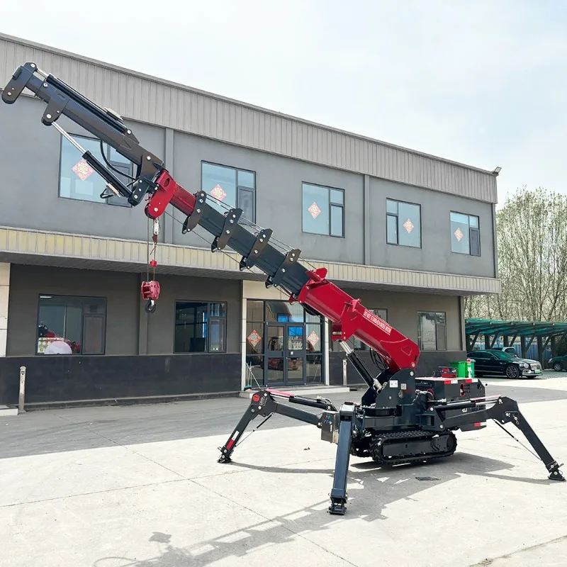 3 Ton Building Crawler Mobile Spider Crane Mini 3ton Small Tracked Spider Crane