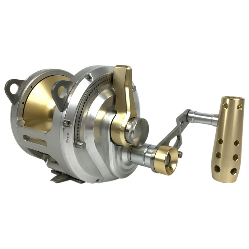 

New OEM 50W Heavy Badge Deep Sea Ocean Reel Pesca Trolling Reel Big Game Saltwater Trolling Reel for Sea Fishing