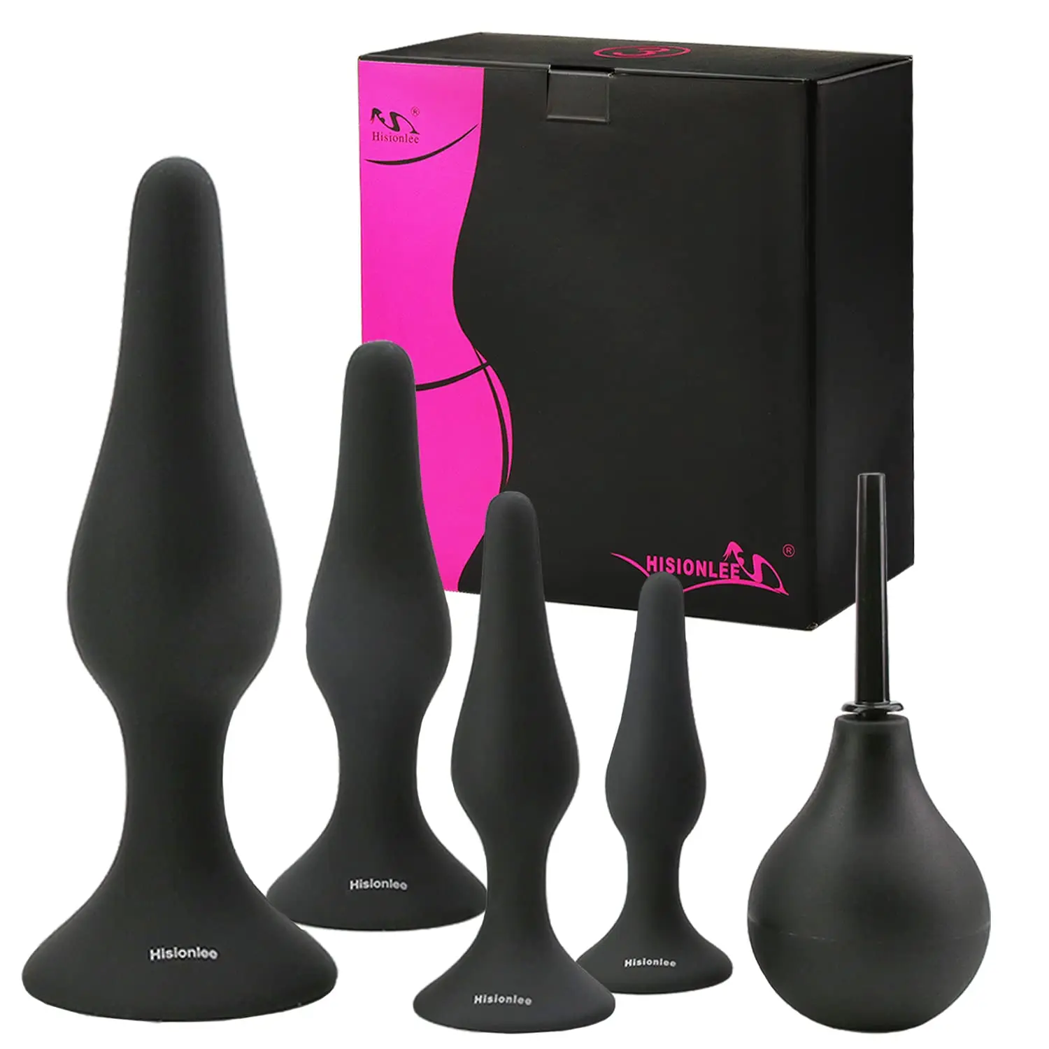 Back court massage Anal Sex Anal Sex Adult Sex Toys Anal Plug,Hisionlee 5PCS Sex Anal Toys Silicone Butt Plug Training Kit for A