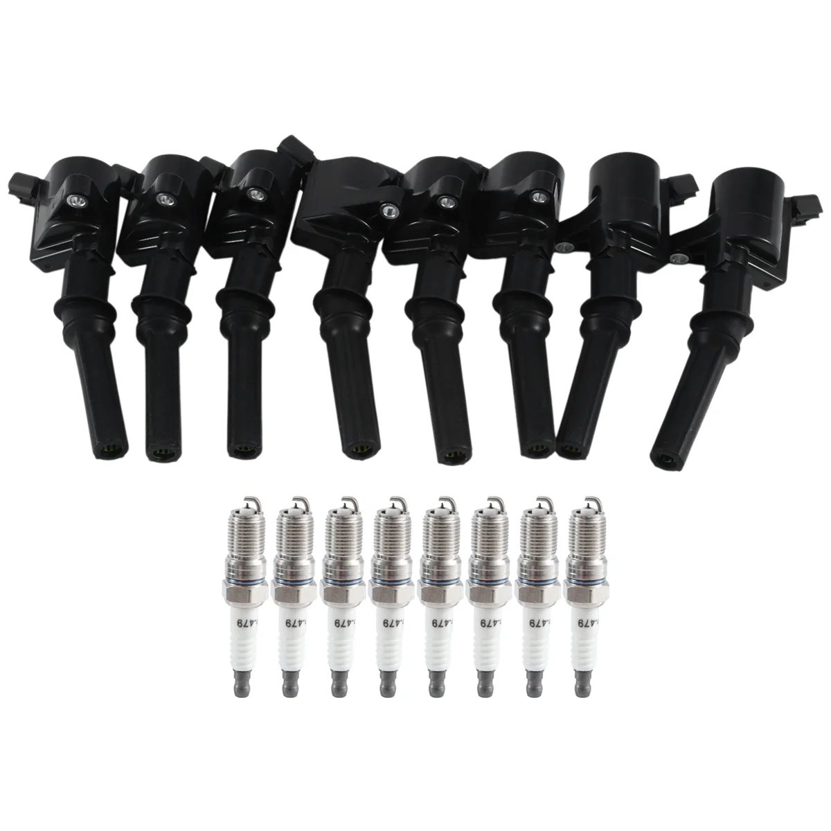 8PCS 3W7Z12029AA SP-479 Ignition Coil&Spark Plug for Ford Lincoln F150 E-350 E-250 E-150