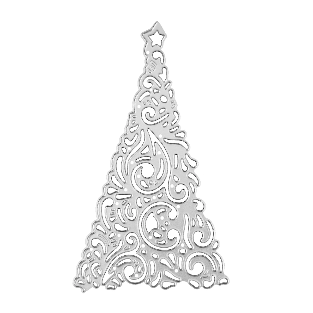 Christmas Tree Edge Metal Steel Frames Cutting Dies DIY Scrap Booking Photo Album Embossing Paper Cards Making