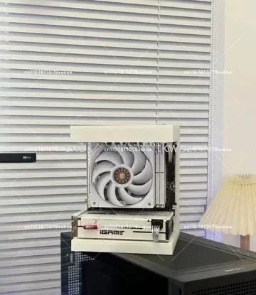 Desktop sea view room computer chassis for 17X17/17X19 main board SFX power supply