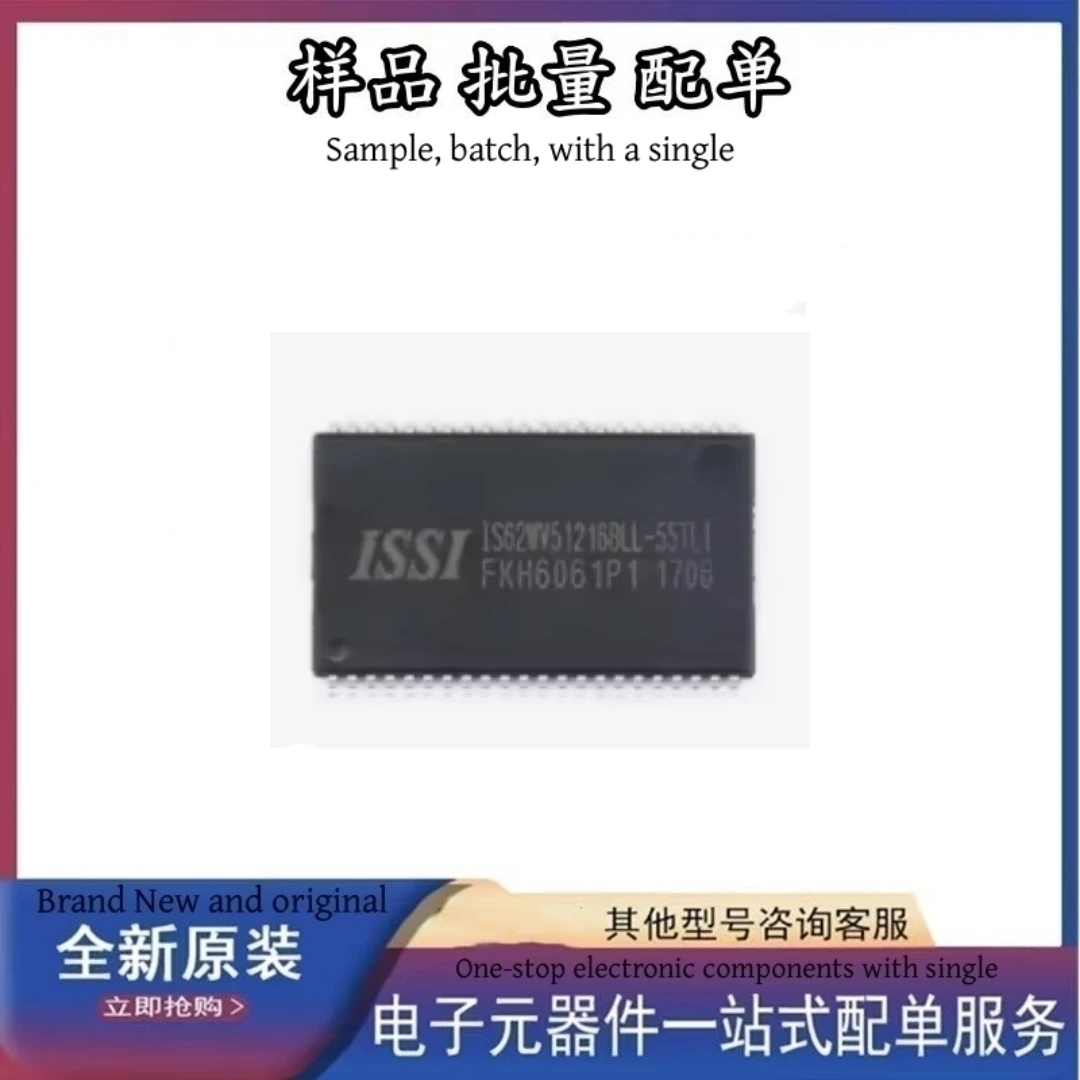 Original IS62WV51216BLL-55TLI TSSOP-44 RAM chip IC static random access memory chip